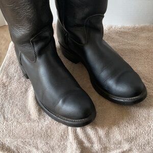 Canada west Cowboy boots real  leather